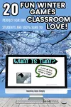 Winter themed games for classroom will warm students up to returnined to school after winter break.