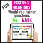 Would you rather questions for kids will definitely have your student giggling.  There are many ways to implement  Would you rather for kids!