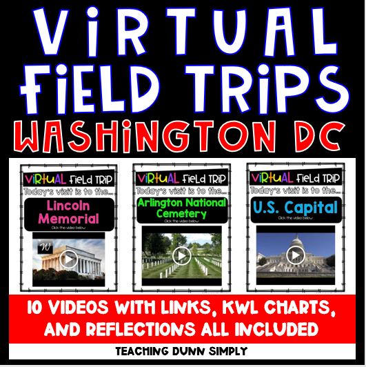 Virtual field trip Washington DC is a great learning experience.