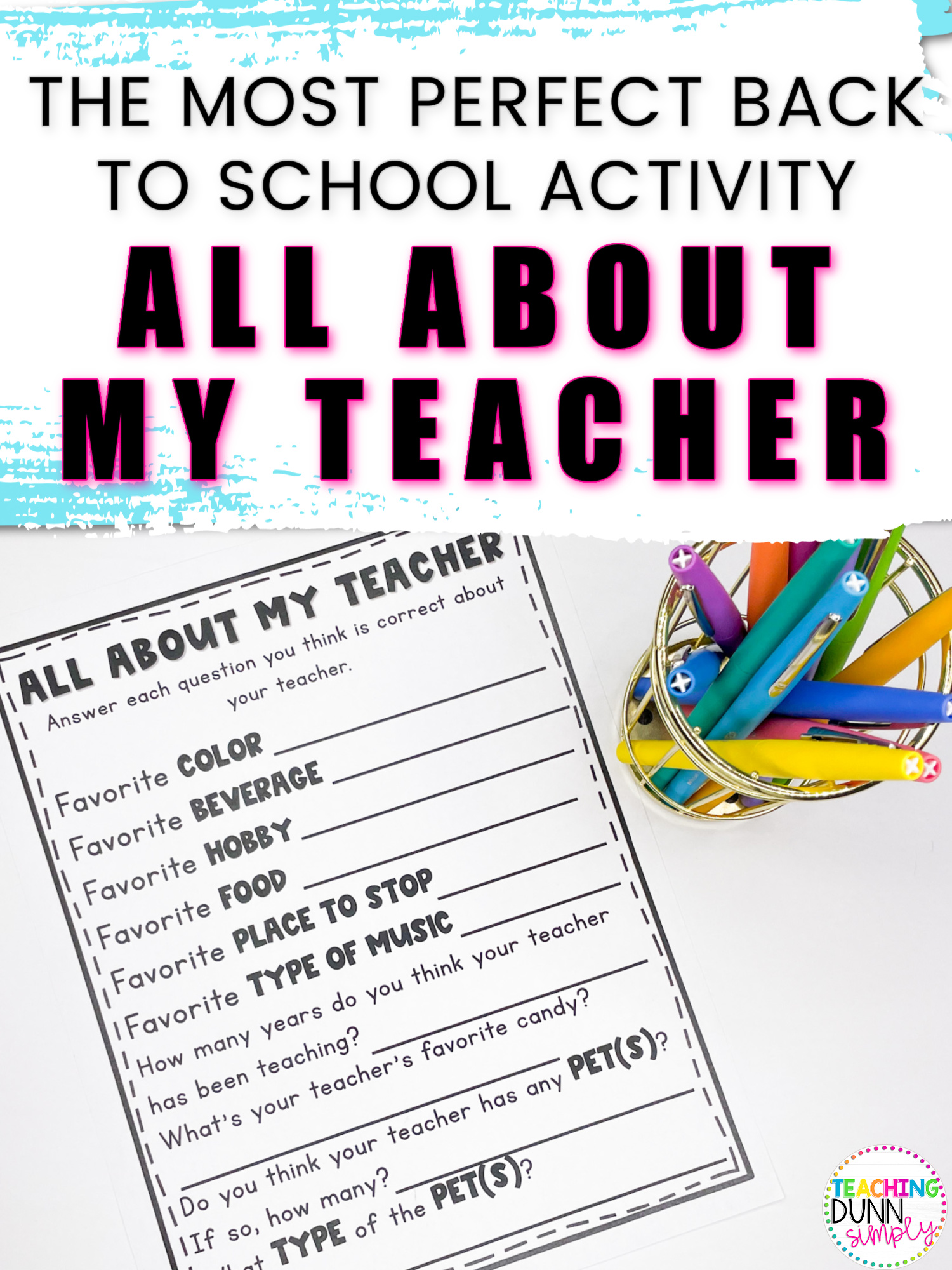 Back To School Activity