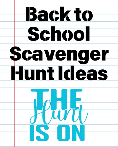 Back to School Scavenger Hunt