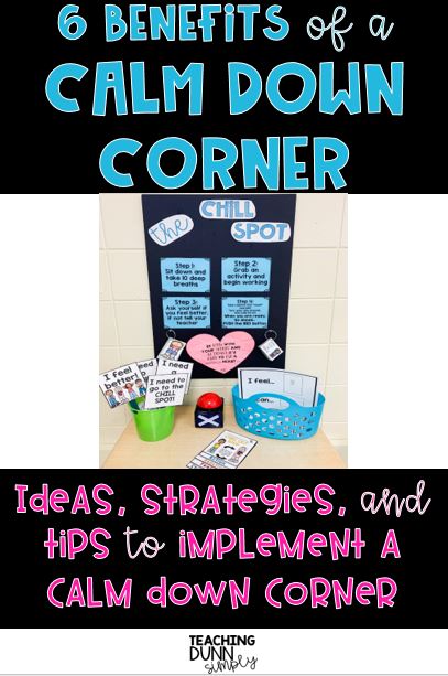Learn how to implement a calm down corner in your classroom. Include a calm down corner in your classroom.