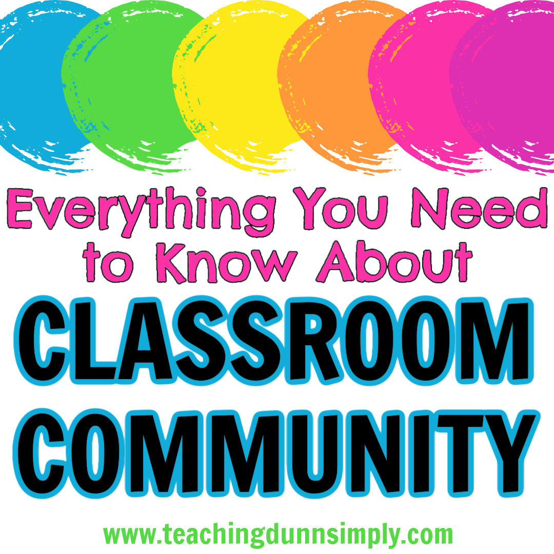 Classroom Community is a must for teachers!  If you are looking for how to build a classroom community you are in the right place.
