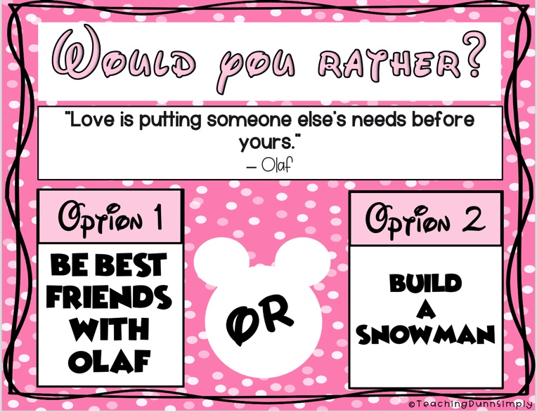 Would You Rather Disney