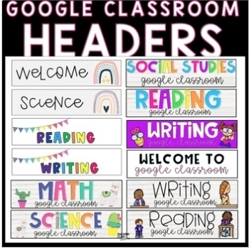 Students will love fun themes for Google classroom headers. Google Classroom theme headers will spruce up your Google Classroom.