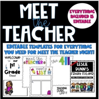 Check out these ideas for Meet the Teacher night to help save you time. Ideas for Meet the Teacher night can be found here.