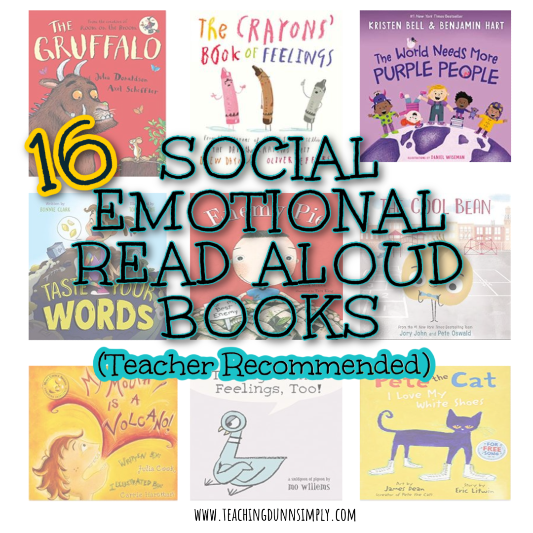 Books on social-emotional learning that are fun to read. Teacher recommended books on social-emotional learning.