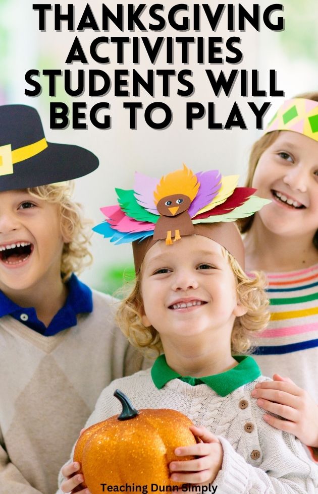 Classroom activities for Thanksgiving have arrived!  Celebrate Thanksgiving with your students by implementing the Thanksgiving Activities at School found here.  Whether you are looking for online Thanksgiving activities