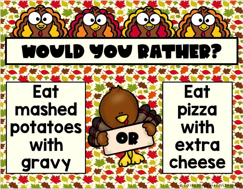 Would You Rather Thanksgiving Edition - Classful