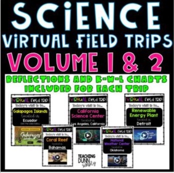 Check out these virtual science field trips. Virtual science field trips that are standard-based are included.