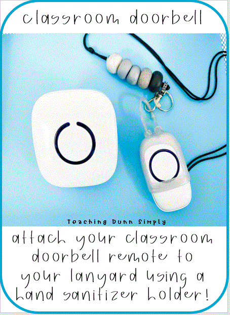 A wireless doorbell is a solution to all of your classroom problems!