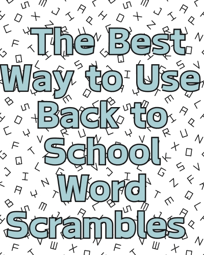 Word scramble puzzle with letters jumbled, challenging users to find the correct words.