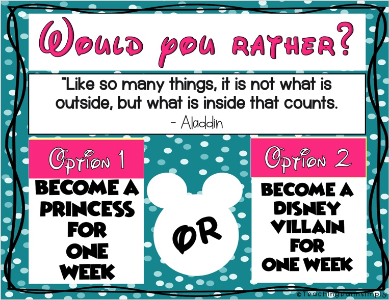 Would You Rather Disney