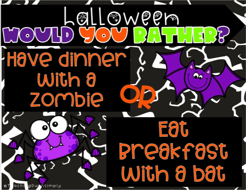 Halloween Would You Rather Questions for Kids